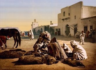 Рынок Кайруана, Тунис, ок. 1899