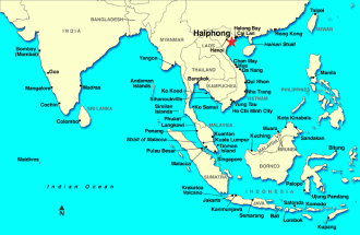 Хайфон на карте Вьетнама.