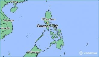 Кесон-Сити на карте Филиппинн.