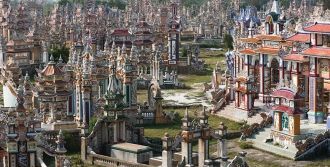 Красочное кладбище Банг, недалеко от Хюэ