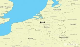 Алст на карте Бельгии.