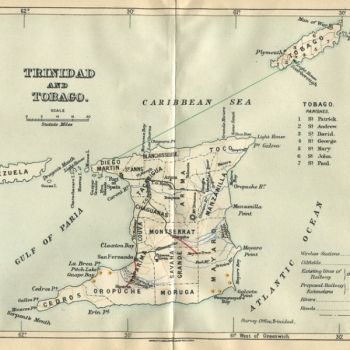 Порт-оф-Спейн на карте Тринида