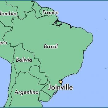 Жоинвили на карте Бразилии.