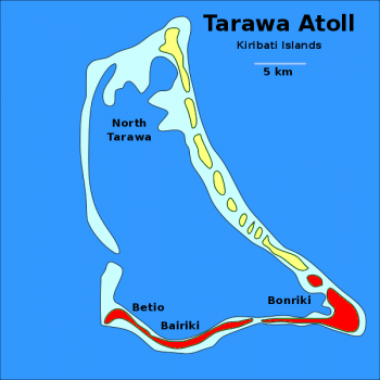 Карта муниципалитетов Южной Таравы (крас