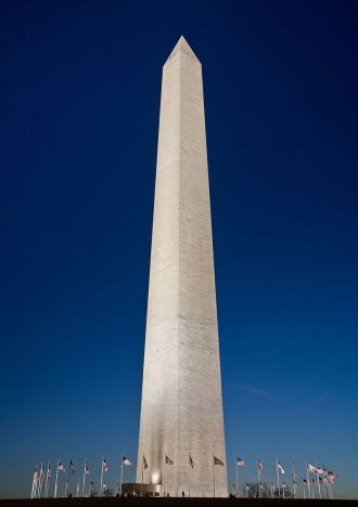 The Washington Monument was opened