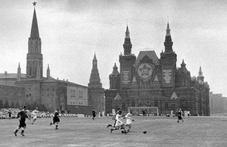 Футбольный матч на Красной площади, 1936